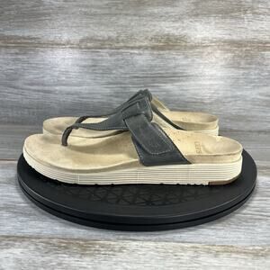 Dansko Women's Cece Comfortable Summer Grey Leather Sandals Size EU 38 US 7.5